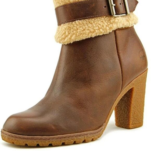 Timberland Glancy Round Toe Leather Ankle Boot, si - Picture 1 of 7